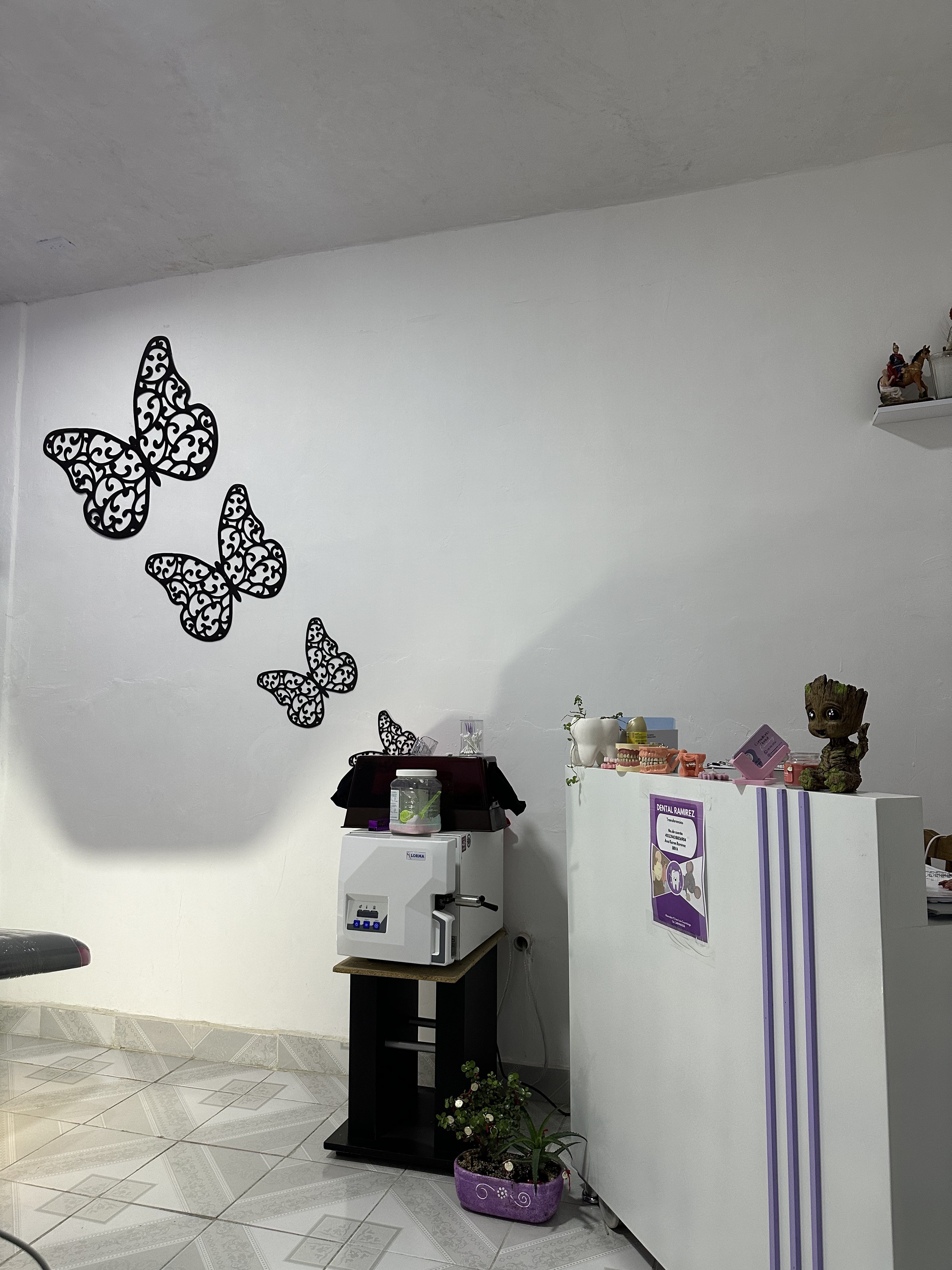 Área de recepción e instalaciones de Dental Ramírez